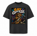 Say Cheese Oversized faded t-shirt
